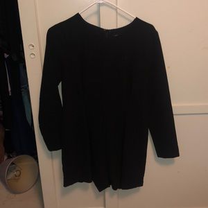 Lucca black long sleeve romper